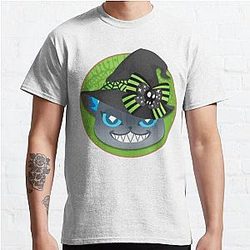 Disney Twisted Wonderland T-Shirts - Halloween Grim (Twisted Wonderland) Classic T-Shirt RB0301