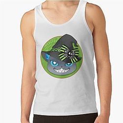 Disney Twisted Wonderland Tank Tops - Halloween Grim (Twisted Wonderland) Tank Top RB0301