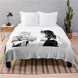 Disney Twisted Wonderland Blanket - Leona and Ruggie (Twisted Wonderland) Throw Blanket RB0301