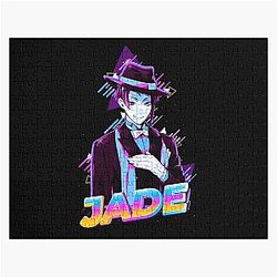 Disney Twisted Wonderland Puzzles - Jade Leech Retro Aesthetic     Jigsaw Puzzle RB0301