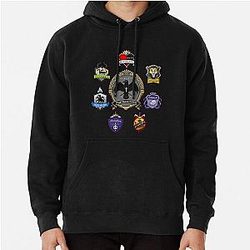 Disney Twisted Wonderland Hoodies - Night Raven College &amp; Dorms (Twisted Wonderland)  Pullover Hoodie RB0301