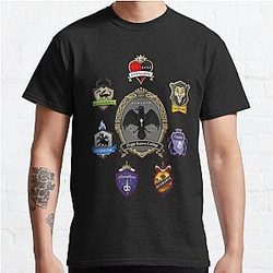 Disney Twisted Wonderland T-Shirts - Night Raven College &amp; Dorms (Twisted Wonderland) Classic T-Shirt RB0301