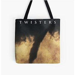 Twisters 2024 Action and Thriller All Over Print Tote Bag