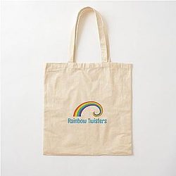 Rainbow Twisters Cotton Tote Bag