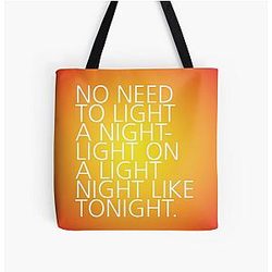 Light a Nightlight - Tongue Twisters All Over Print Tote Bag