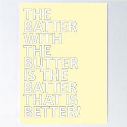 The Batter with the Butter - Tongue Twisters Poster