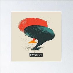 Retro Twisters Graphic Art Poster