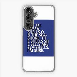 She sells Sea-Shells - Square - Tongue Twisters Samsung Galaxy Soft Case