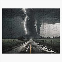 Twin Twisters Mother Nature's Wrath Jigsaw Puzzle