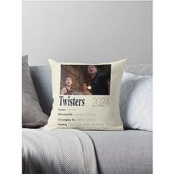 Twisters Poster Throw Pillow