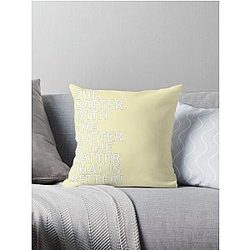 The Batter with the Butter - Tongue Twisters Throw Pillow