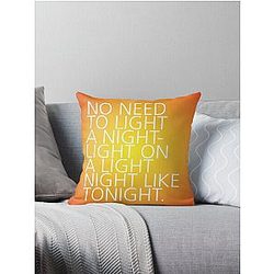 Light a Nightlight - Tongue Twisters Throw Pillow