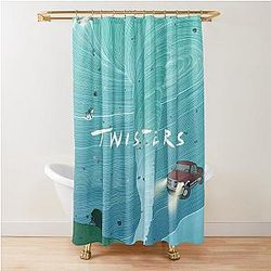 Twisters 2024 Action and Thriller Shower Curtain
