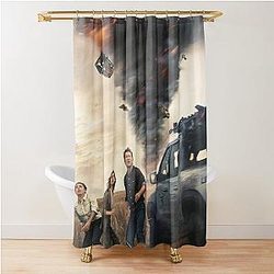 Twisters 2024 Action and Thriller Shower Curtain