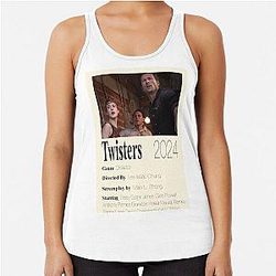 Twisters Poster Racerback Tank Top