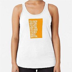 You know New York - Tongue Twisters Racerback Tank Top