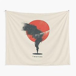 Minimalist Twisters Abstract Art Tapestry