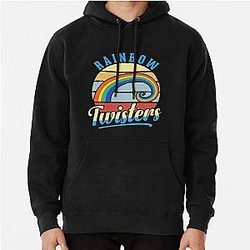 Vintage Rainbow Twisters Pullover Hoodie