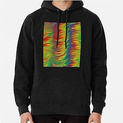 Glitchy primary twisters Pullover Hoodie