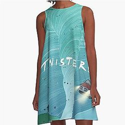 Twisters 2024 Action and Thriller A-Line Dress