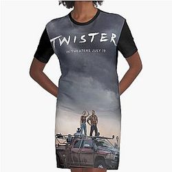 Twisters 2024 Graphic T-Shirt Dress