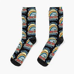 Vintage Rainbow Twisters Socks