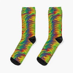 Glitchy primary twisters Socks