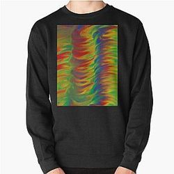 Glitchy primary twisters Pullover Sweatshirt