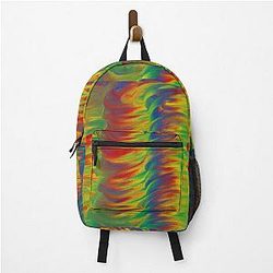 Glitchy primary twisters Backpack