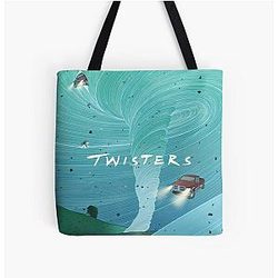Twisters 2024 Action and Thriller All Over Print Tote Bag