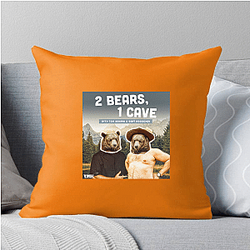 Comic Chaos Two Bears One Cave Pillows Cover