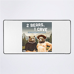 Comic Chaos Two Bears One Cave Mouse Pads