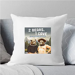 Comic Chaos Two Bears One Cave Pillows Cover