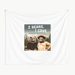 Comic Chaos Two Bears One Cave Tapestries