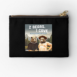 Comic Chaos Two Bears One Cave Zipper Pouches