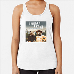 Comic Chaos Two Bears One Cave Tank Tops