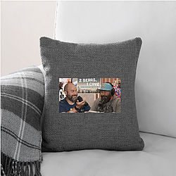 Raw Comedy Two Bears One Cave Pillows Cover