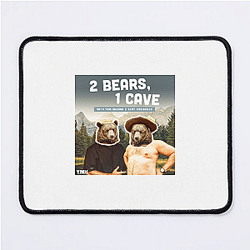 Comic Chaos Two Bears One Cave Mouse Pads