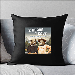 Comic Chaos Two Bears One Cave Pillows Cover