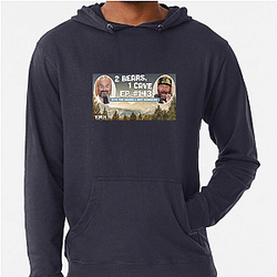 Bro Energy Two Bears One Cave Hoodies