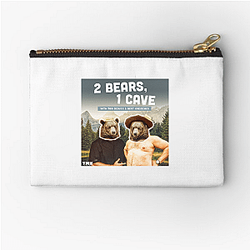 Comic Chaos Two Bears One Cave Zipper Pouches