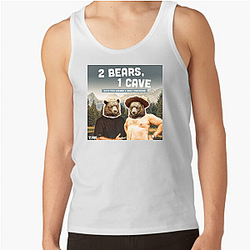 Comic Chaos Two Bears One Cave Tank Tops