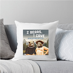 Comic Chaos Two Bears One Cave Pillows Cover
