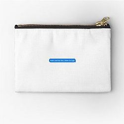 Do You Listen to Tyga Text Message Zipper Pouch