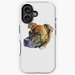 Tyga Brindle Staffy iPhone Tough Case