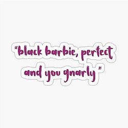 Barbie nera Doja Tyga Adesivi Sticker visualizzare