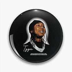 Silhouette Rapper - Tyga Pin