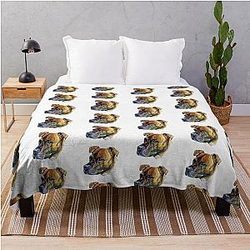 Tyga Brindle Staffy Throw Blanket