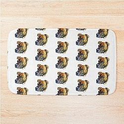 Tyga il Brindle Staffordshire Bull Terrier Bath Mat