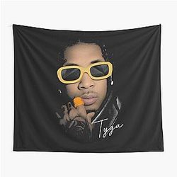 Retro Silhouette Tyga Tapestry